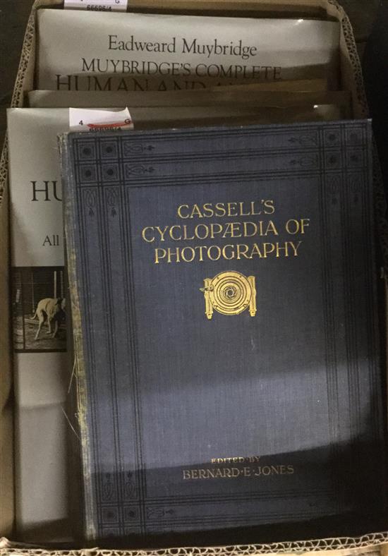 MUYBRIDGE (E), Complete Animal & Human Locomotion, Vols I-III, Dover, 1980 & Cassells Cyclopaedia of Photography, 1911(-)